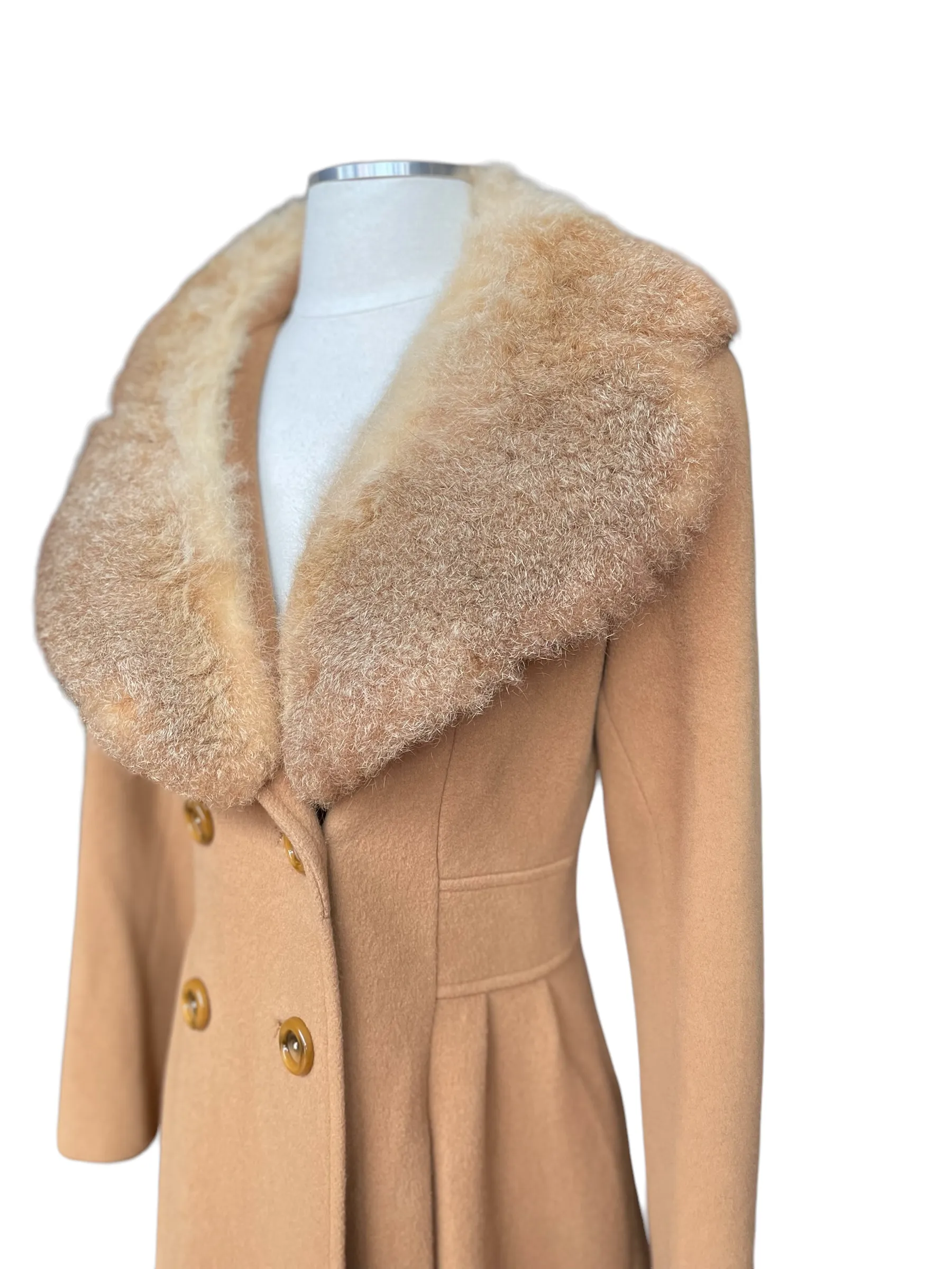 Vintage 1960s Fashionbilt Wool Coat with Fur Collar | Seattle Womens Fashion | Seattle True Vintage