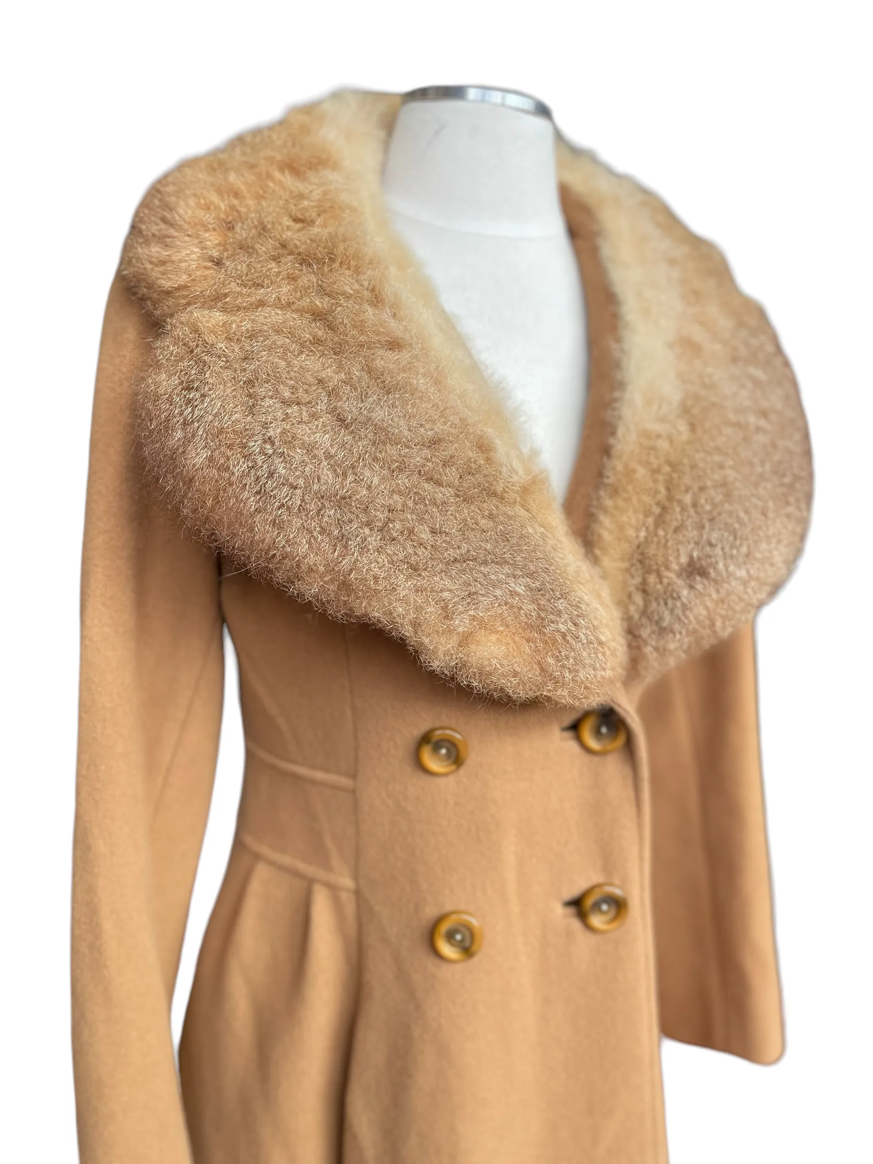 Vintage 1960s Fashionbilt Wool Coat with Fur Collar | Seattle Womens Fashion | Seattle True Vintage