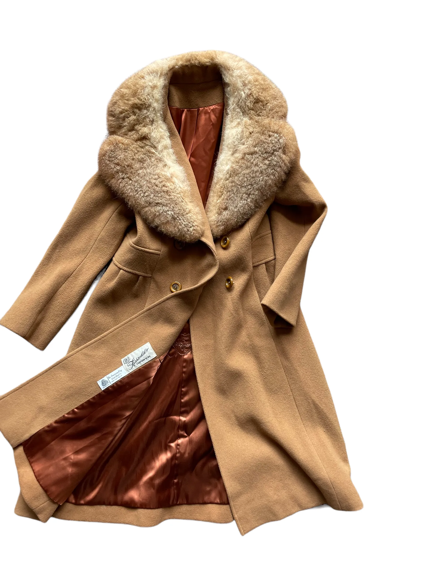 Vintage 1960s Fashionbilt Wool Coat with Fur Collar | Seattle Womens Fashion | Seattle True Vintage