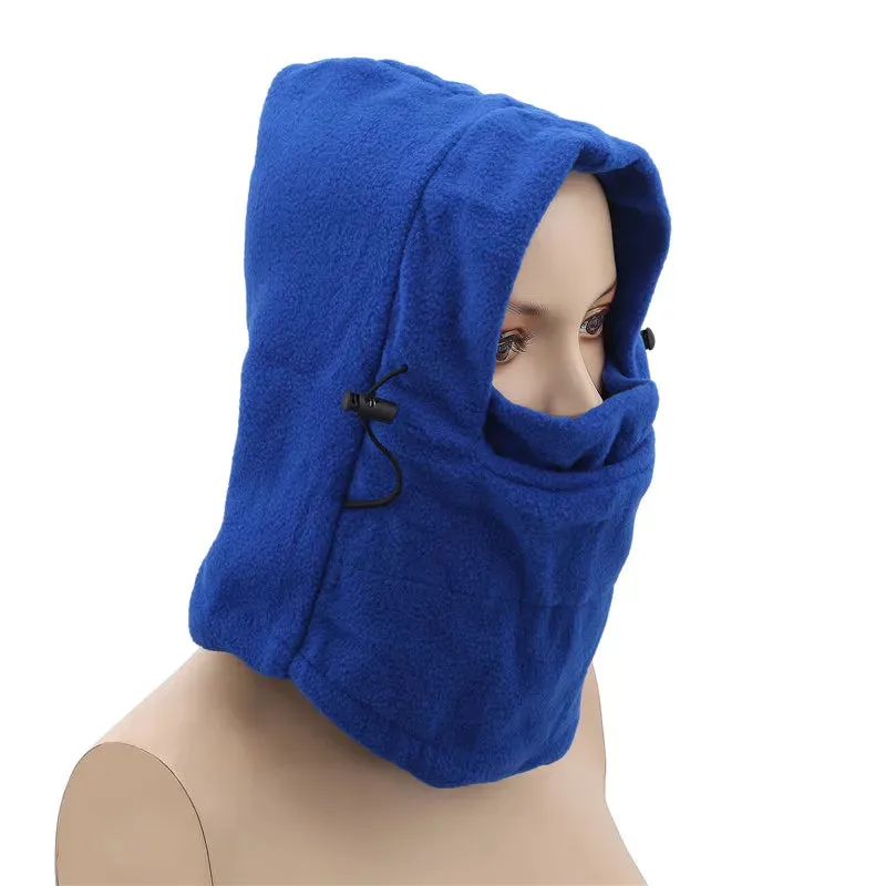 Winter Thermal Fleece Balaclava Men Hat Neck Warmer Hiking Scarf Waterproof Hunting Cycling Hat Hooded Neck Snowboard Face Mask