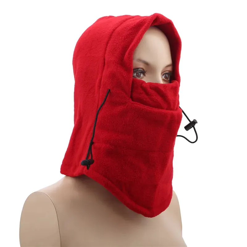 Winter Thermal Fleece Balaclava Men Hat Neck Warmer Hiking Scarf Waterproof Hunting Cycling Hat Hooded Neck Snowboard Face Mask