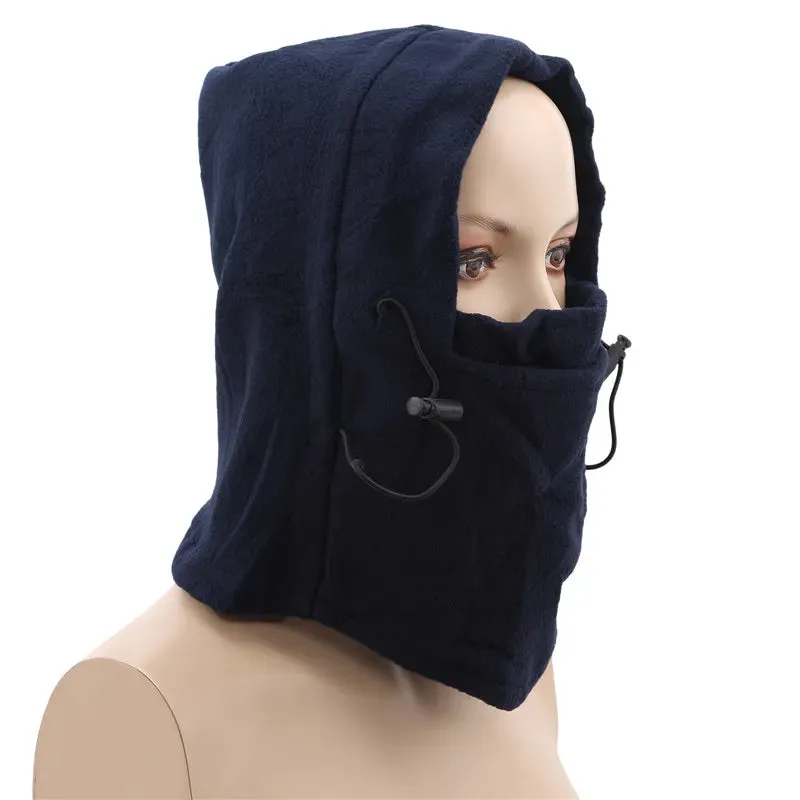 Winter Thermal Fleece Balaclava Men Hat Neck Warmer Hiking Scarf Waterproof Hunting Cycling Hat Hooded Neck Snowboard Face Mask