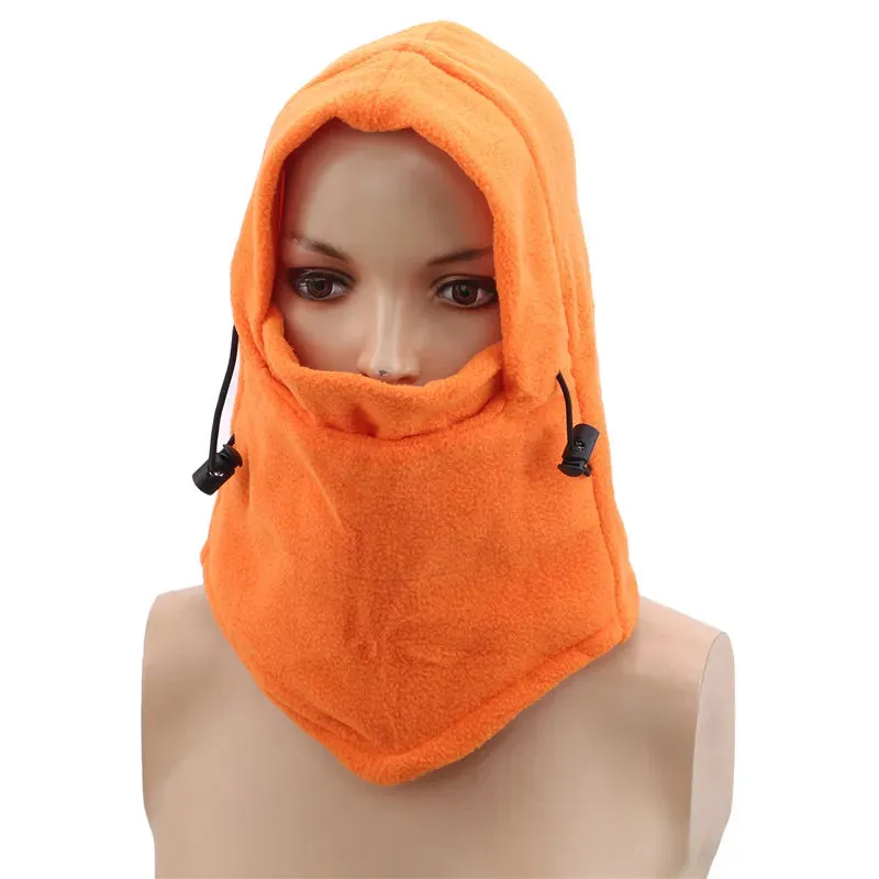Winter Thermal Fleece Balaclava Men Hat Neck Warmer Hiking Scarf Waterproof Hunting Cycling Hat Hooded Neck Snowboard Face Mask