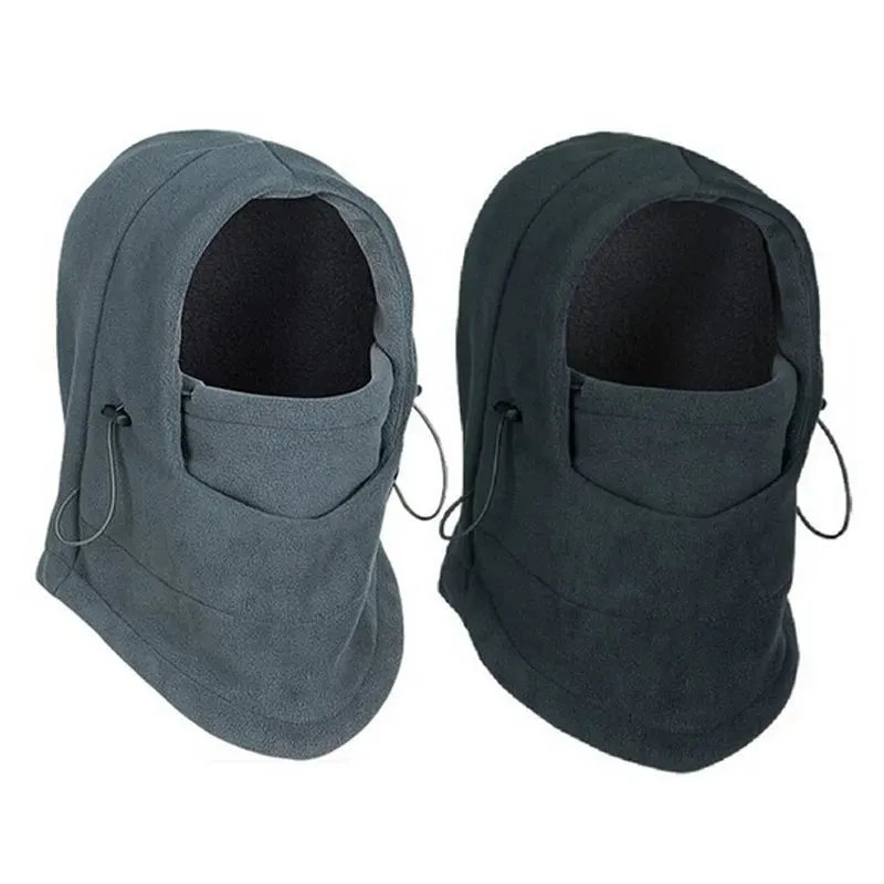 Winter Thermal Fleece Balaclava Men Hat Neck Warmer Hiking Scarf Waterproof Hunting Cycling Hat Hooded Neck Snowboard Face Mask