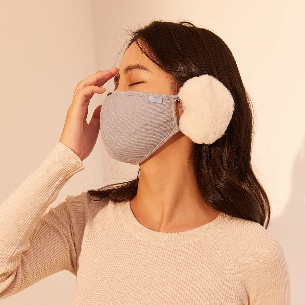Women's Winter Mask Balaclava Outdoor Protect Face Cover with Earmuffs