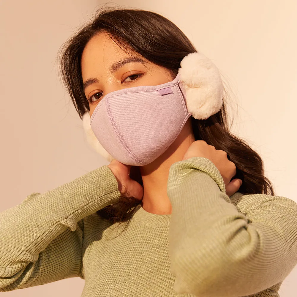 Women's Winter Mask Balaclava Outdoor Protect Face Cover with Earmuffs
