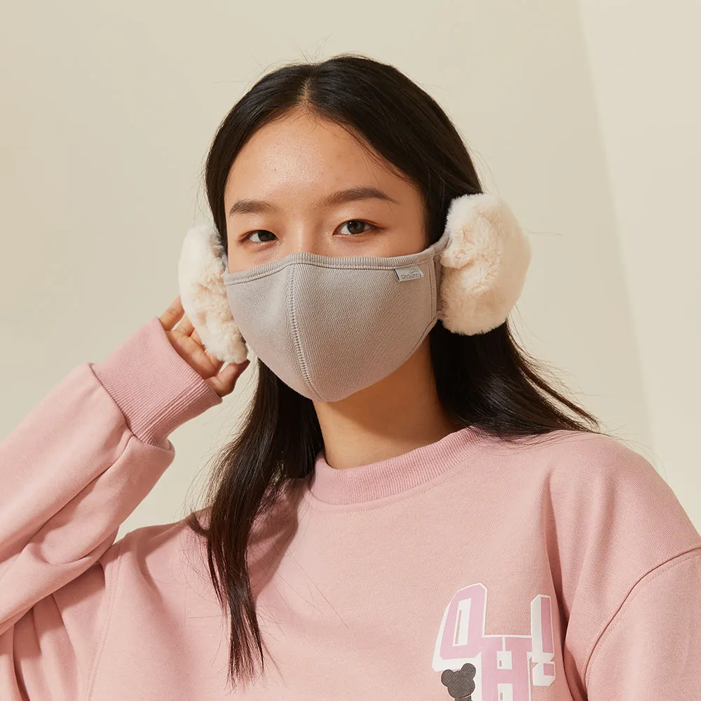 Women's Winter Mask Balaclava Outdoor Protect Face Cover with Earmuffs