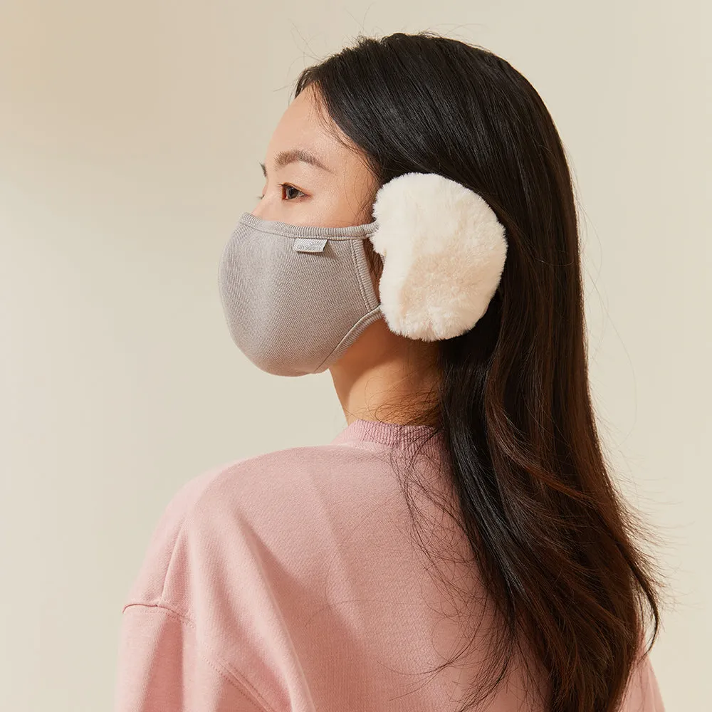 Women's Winter Mask Balaclava Outdoor Protect Face Cover with Earmuffs