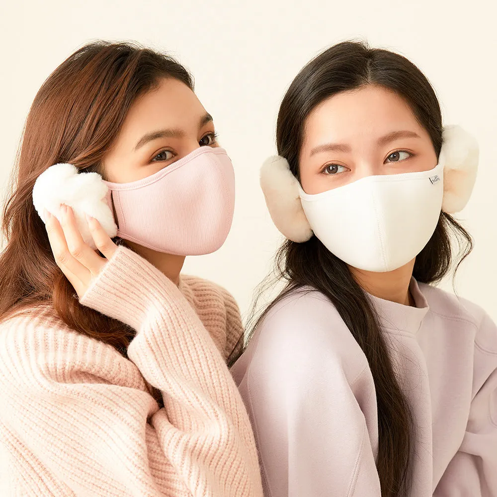 Women's Winter Mask Balaclava Outdoor Protect Face Cover with Earmuffs