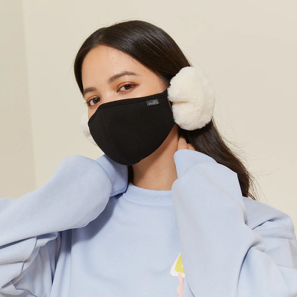 Women's Winter Mask Balaclava Outdoor Protect Face Cover with Earmuffs