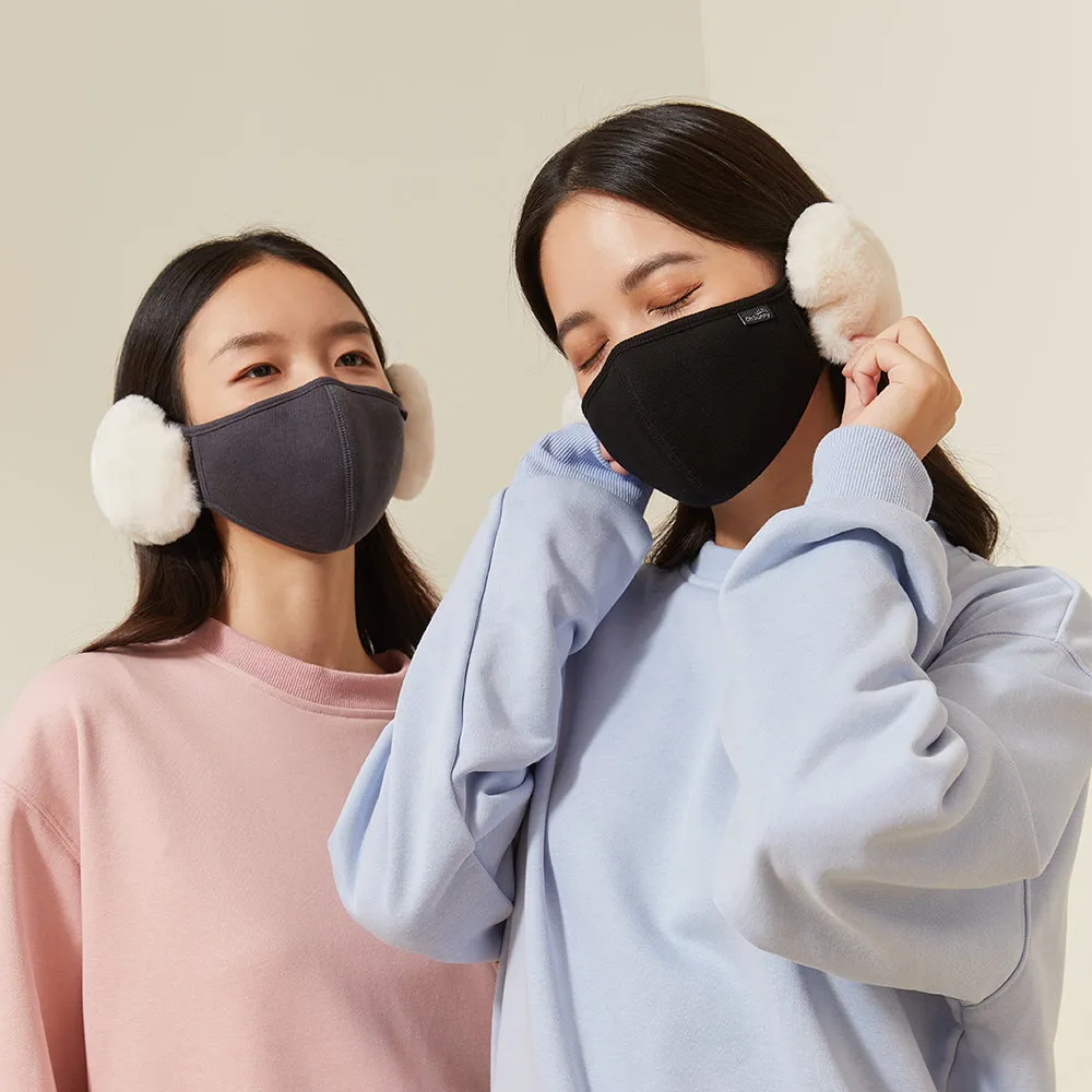 Women's Winter Mask Balaclava Outdoor Protect Face Cover with Earmuffs