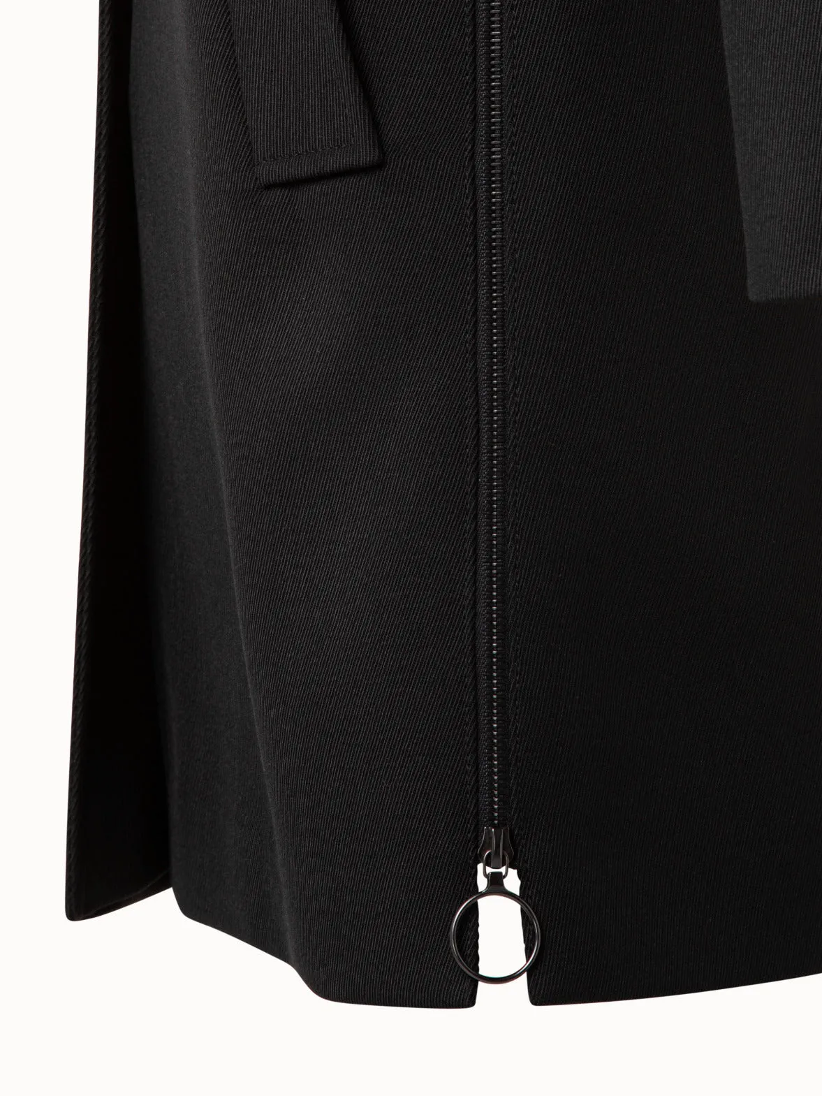 Wool Tricotine Coat